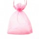 Bolso de organza ± 12x9cm - Rosa